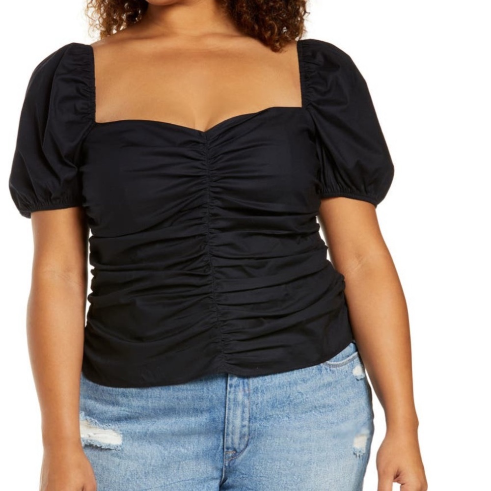 Reformation puff sleeve blouse